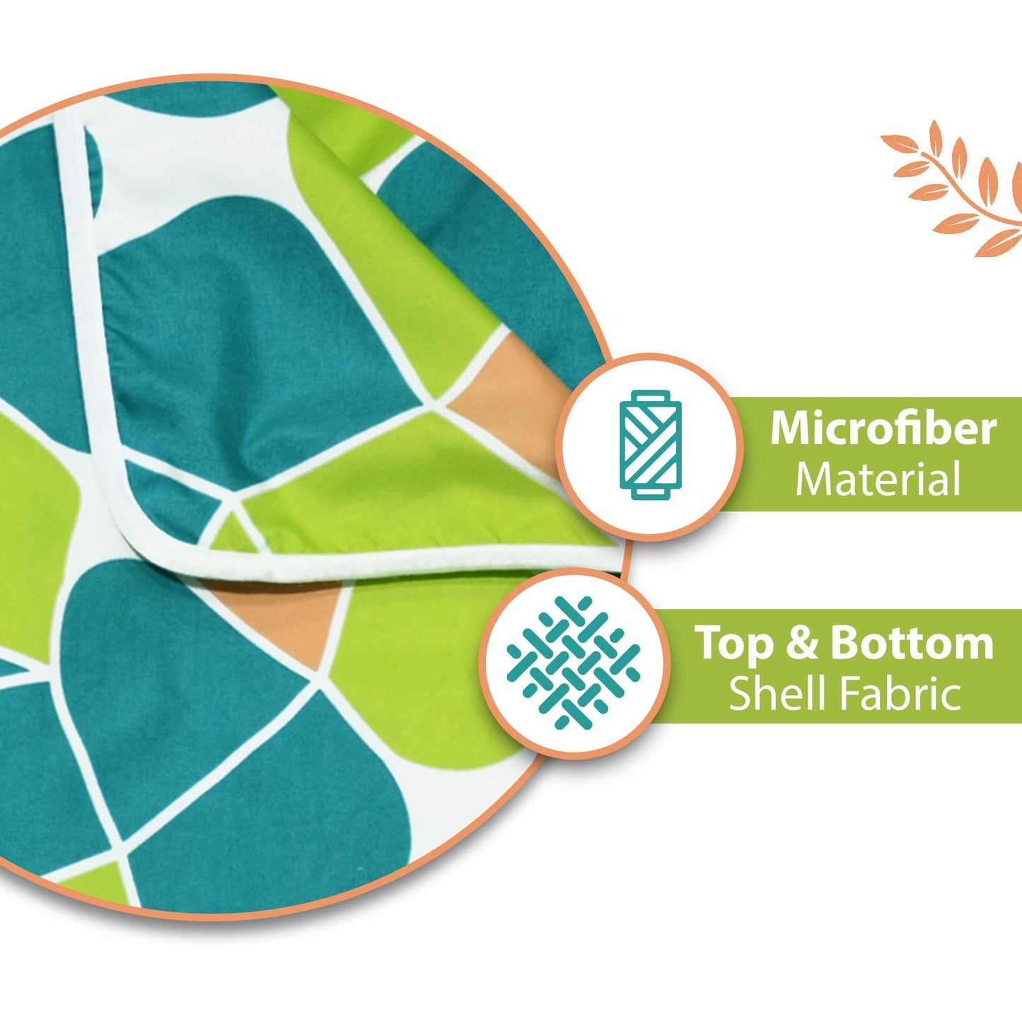 Abstract Print Green Super Comfortable for 0-3 Years Baby Single Bed AC Blanket for Kids