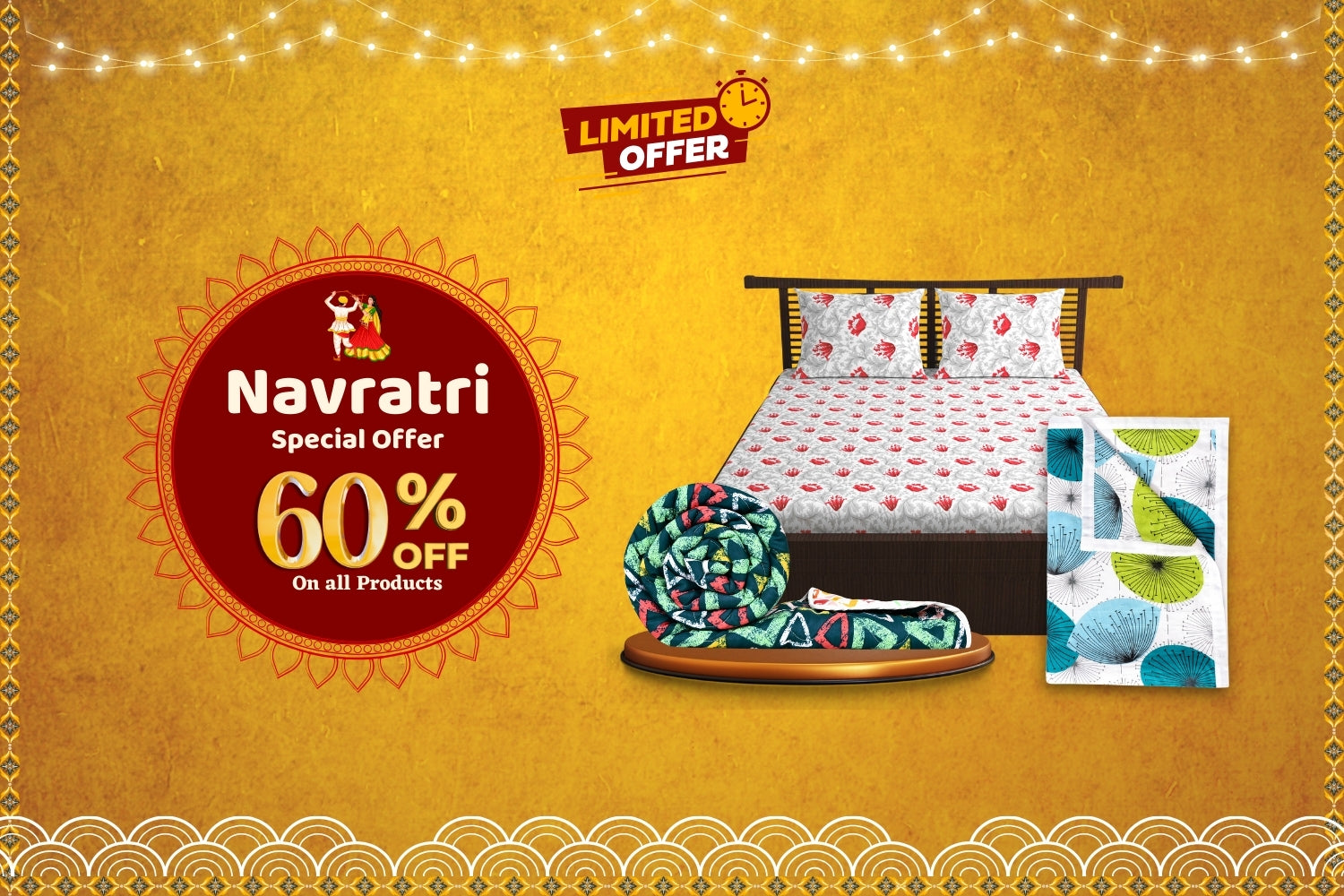 Navratri special offer with 60% off on all products