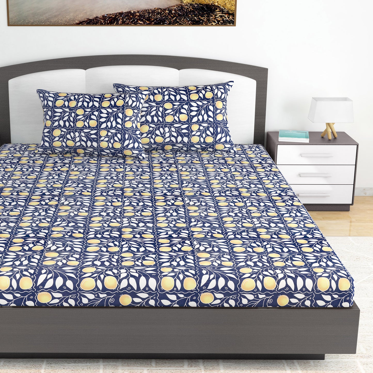 Clementine King Size Bedsheet