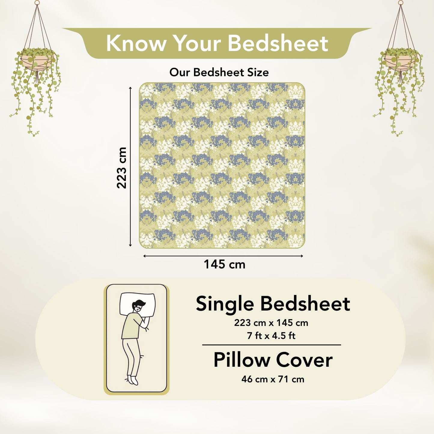 Green Autumn Tree Leaf Single Bed Bedsheet