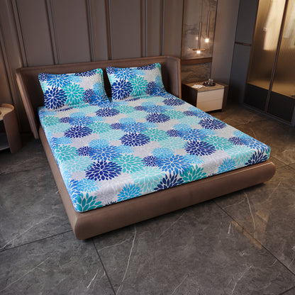 Silhouette leaves Bedsheet For King Size Bed