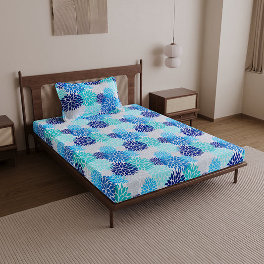 Silhouette Leaves Pattern Single Bedsheet