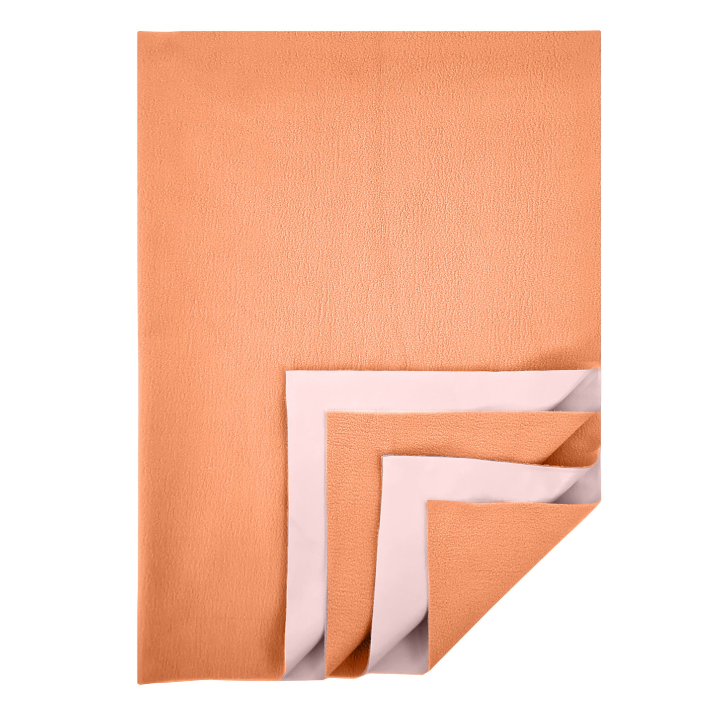 Waterproof Bed Protector, Extra Absorbent Quick Dry Sheet, Baby Bed Protector (70 X 50 CM), Pack of 2 -PEACH