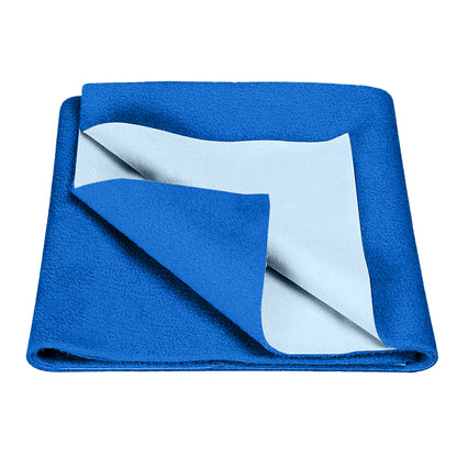 Waterproof Quick Dry Protector Sheet, Baby Bed Protector, Large Size (140 X 100 CM), Pack of 1 -ROYAL BLUE
