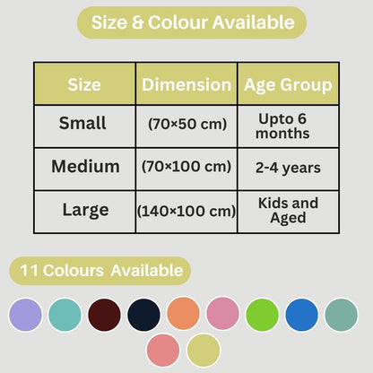 Waterproof Bed Protector, Quick Dry Sheet, Baby Bed Protector (70 X 100 CM), Pack of 1 - Yellow