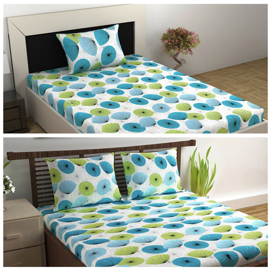 Dandelions Combo Bedsheet for Single and Double Bed