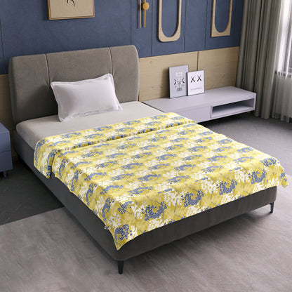 Green Autumn Tree Leaf 144 TC 100% Cotton Skin Friendly AC Single Bed Dohar