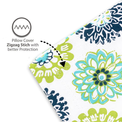 Green Dahlia Floral Printed Bedsheet For King Size Bed