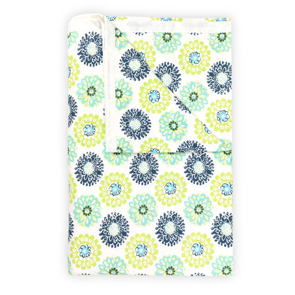 Green Dahlia Floral Soft Silk Touch 144 TC 100% Cotton Dohar for Single Bed