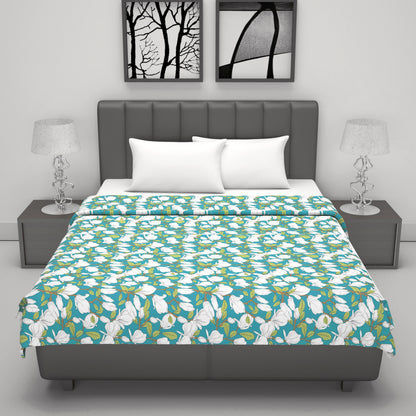 Magnolia Floral Modern Comfy and Warm 144 TC 100% Cotton Double Bed Dohar