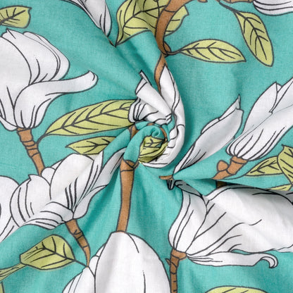 Magnolia Floral Modern Comfy and Warm 144 TC 100% Cotton Single Bed Dohar