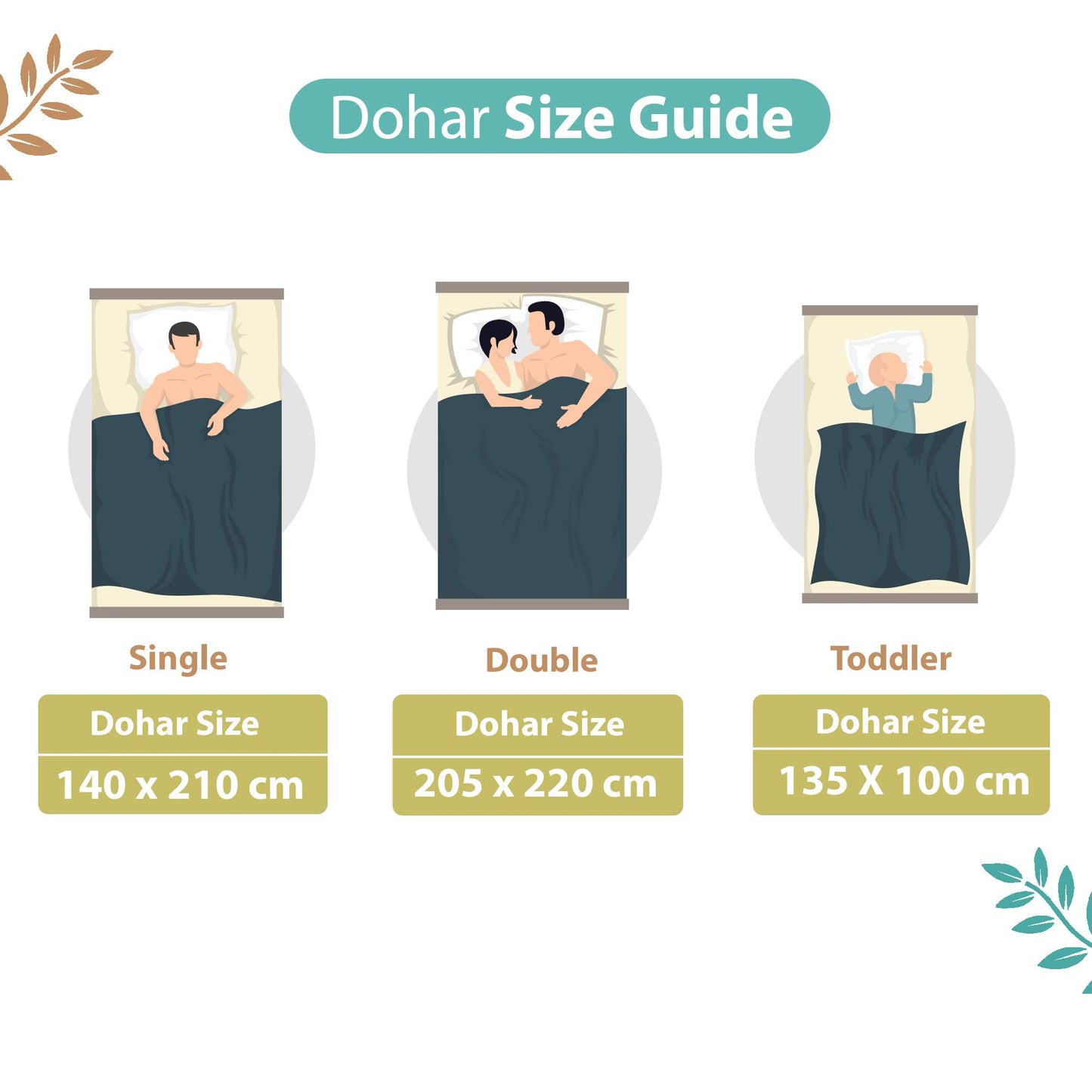 Magnolia Floral Modern Comfy and Warm 144 TC 100% Cotton Single Bed Dohar