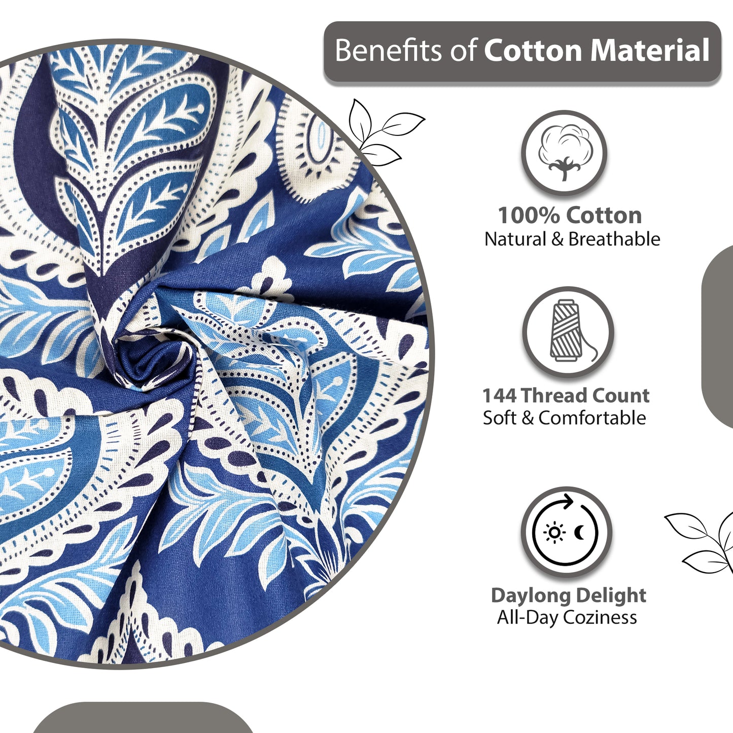 Damask Floral Single Bed Bedsheet