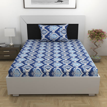 Damask Floral Single Bed Bedsheet