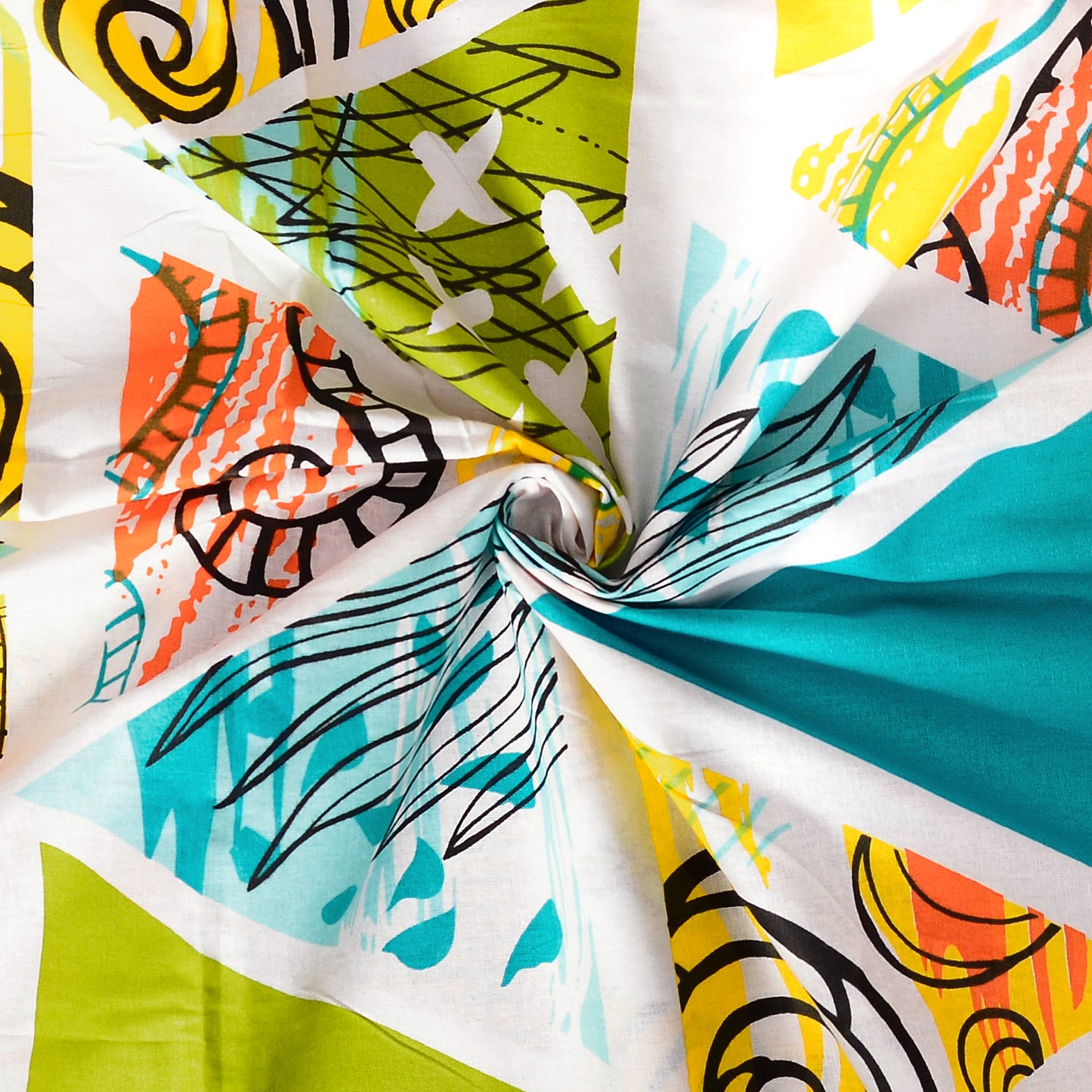 Triangle Candy Print Single Bed Bedsheet