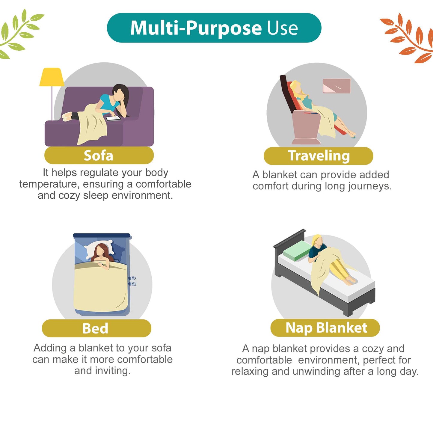 Triangle Candy Print 144 TC 100% Cotton Lightweight Dohar for Single Bed