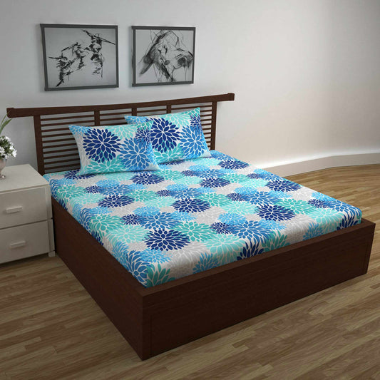 Silhouette leaves Bedsheet For Double Bed