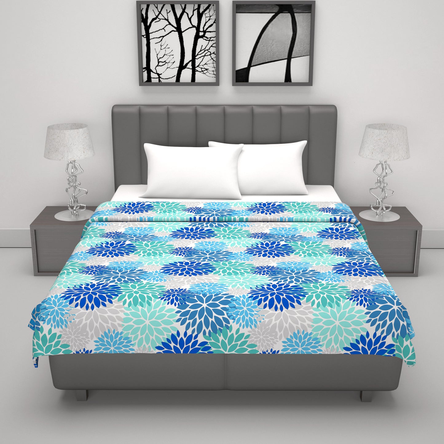 Silhouette leaves Classy Soft 144 TC 100% Cotton Dohar for Double Bed