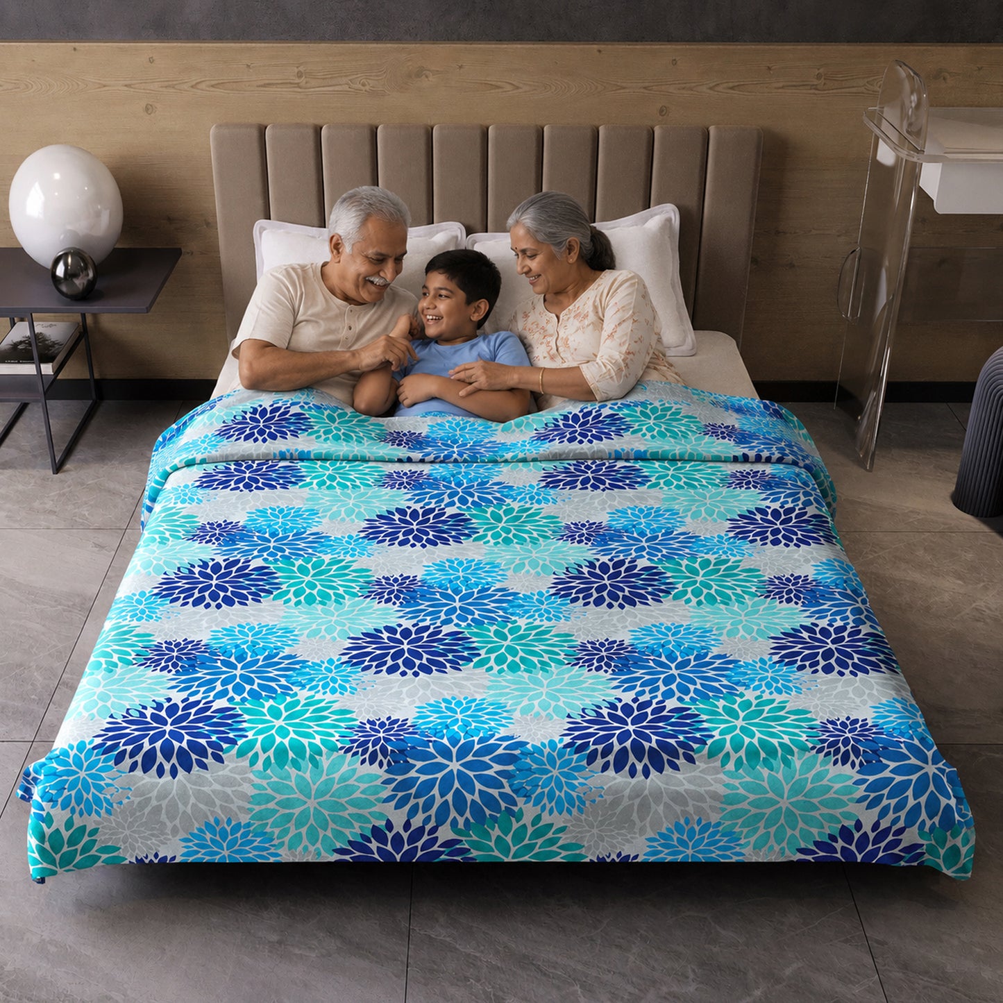 Silhouette leaves Classy Soft 144 TC 100% Cotton Dohar for Double Bed
