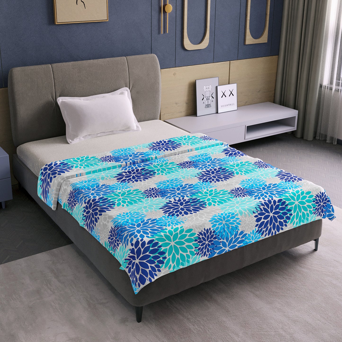 Silhouette leaves Classy Soft 144 TC 100% Cotton Dohar for Single Bed