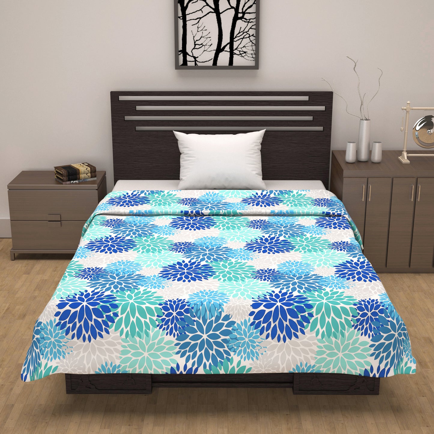 Silhouette leaves Classy Soft 144 TC 100% Cotton Dohar for Single Bed
