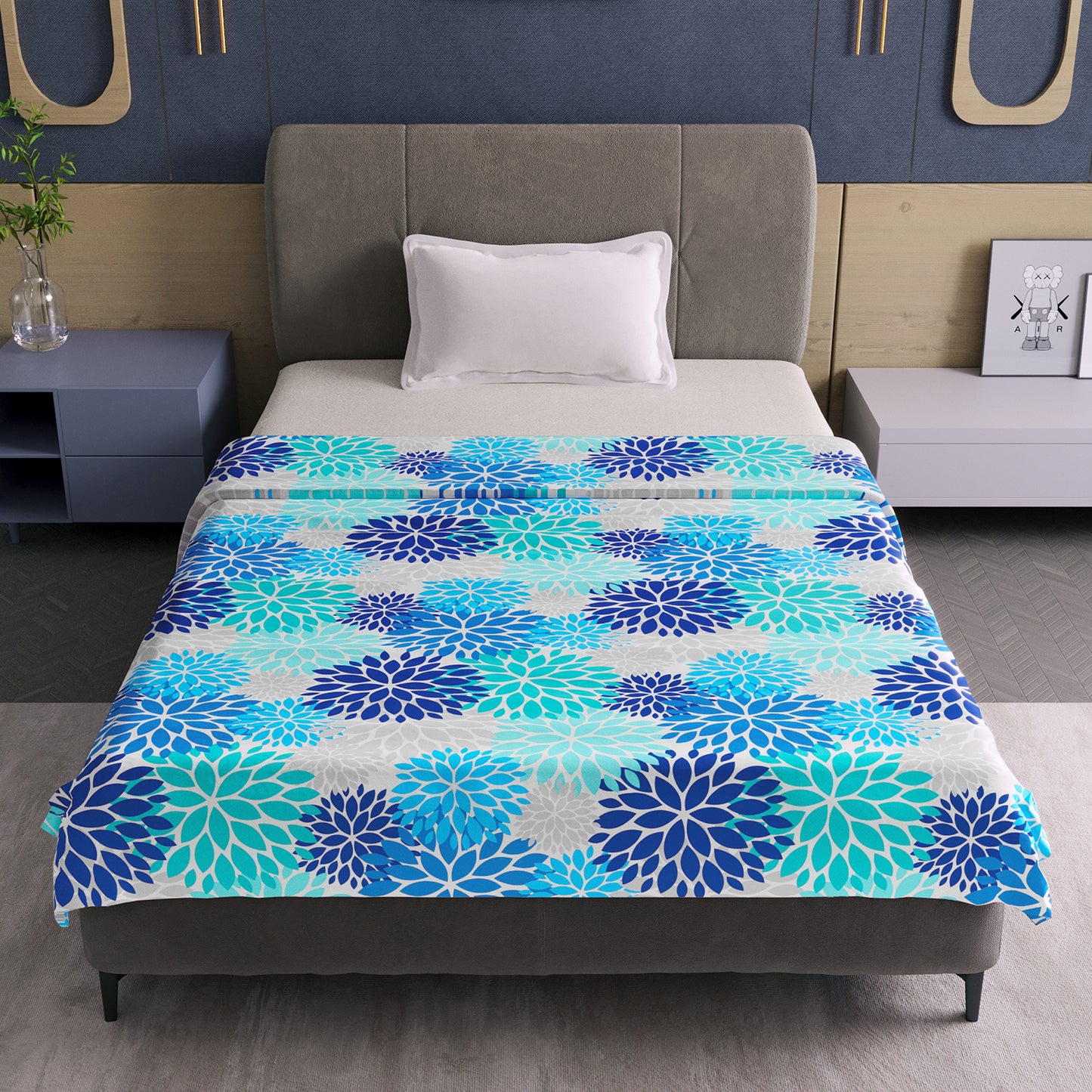 Silhouette leaves Classy Soft 144 TC 100% Cotton Dohar for Single Bed