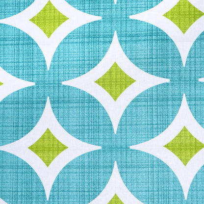 Blue and Green 120 GSM Cotton Abstarct Pattern Double Bed AC Blanket Dohar for All Season