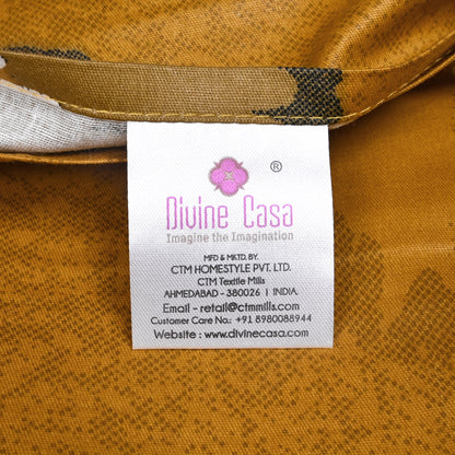 Paisley Essence Pure Cotton Brown King Bedsheet – 180 TC
