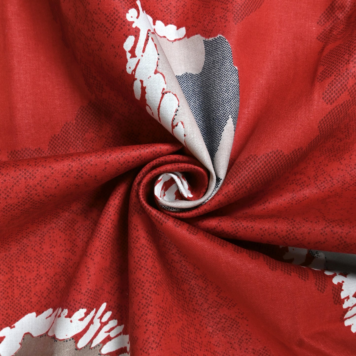 Paisley Essence Pure Cotton Red King Bedsheet – 180 TC
