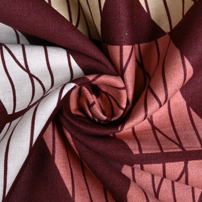 Desert Weave Pure Cotton Brown Geometric King Bedsheet – 180 TC
