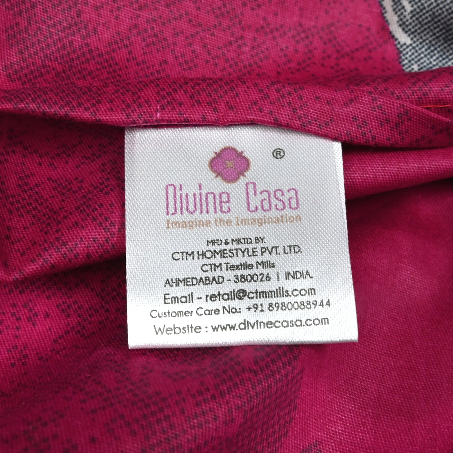 Paisley Essence Pure Cotton Pink King Bedsheet – 180 TC
