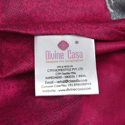 Paisley Essence Pure Cotton Pink King Bedsheet – 180 TC