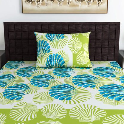 Neutral Floral Single Bedsheet