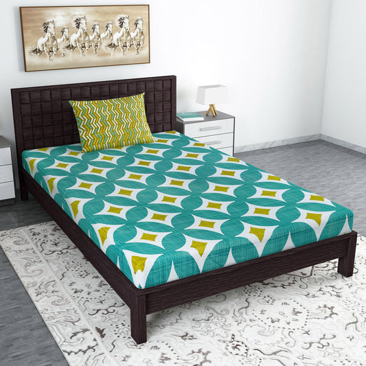 Moroccan Pattern Bedsheet For Single Bed