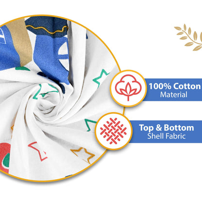 Bone White All Season AC Cotton Dohar for Single Bed