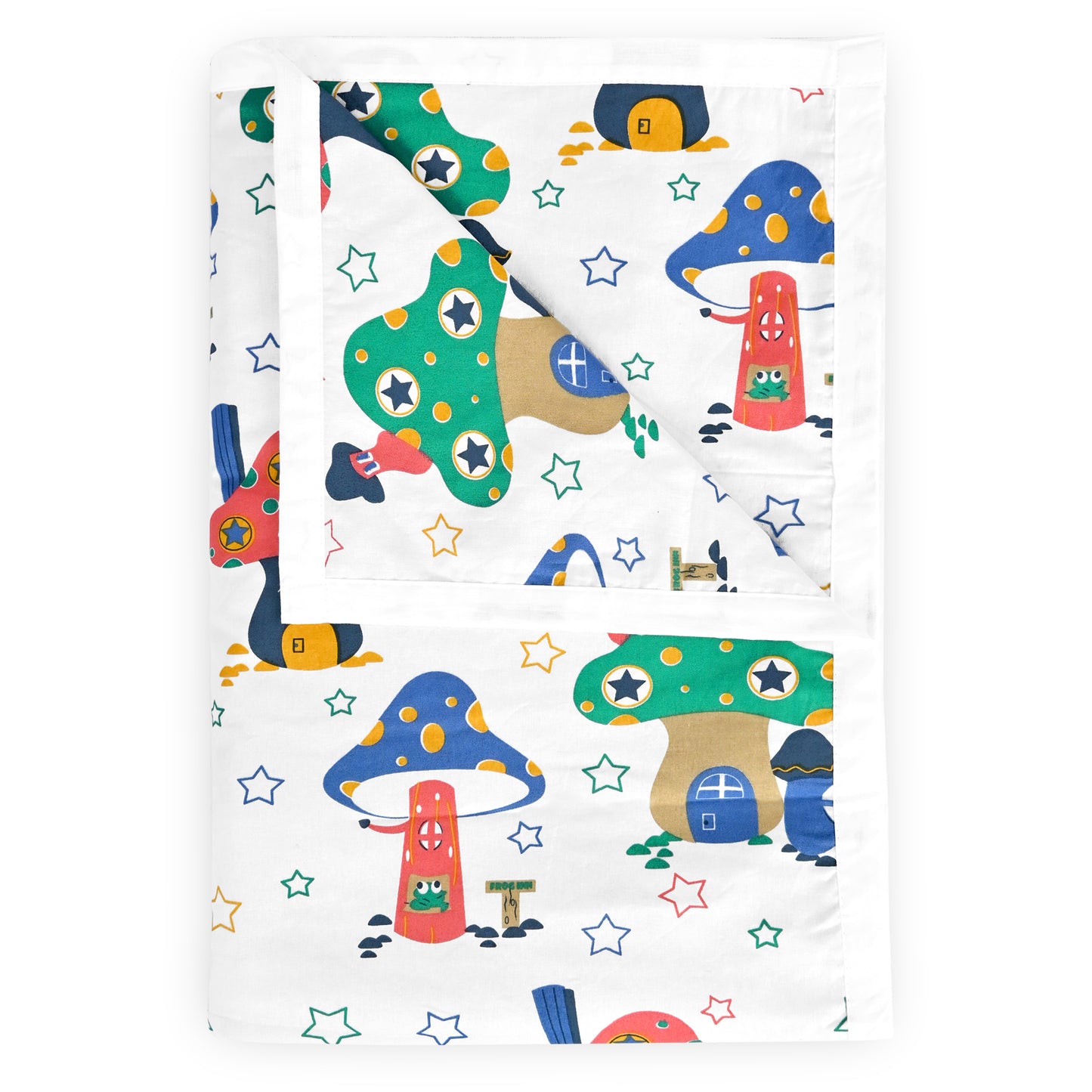 Bone White All Season AC Cotton Dohar for Single Bed