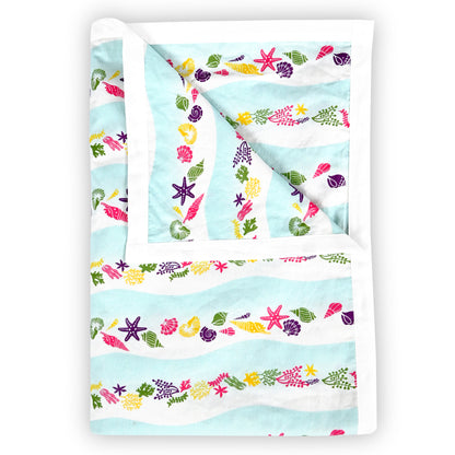 Mint Sky All Season Cotton AC Dohar for Single Bed