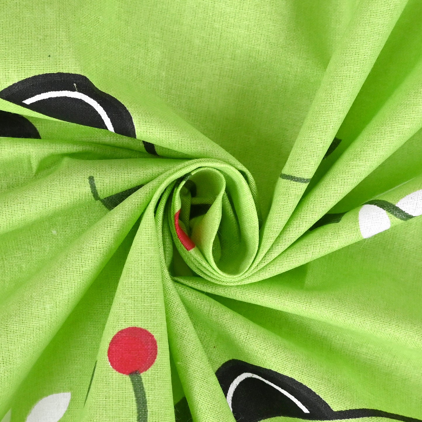 Banana Green Kids Pattern Bed sheet For Single Bed