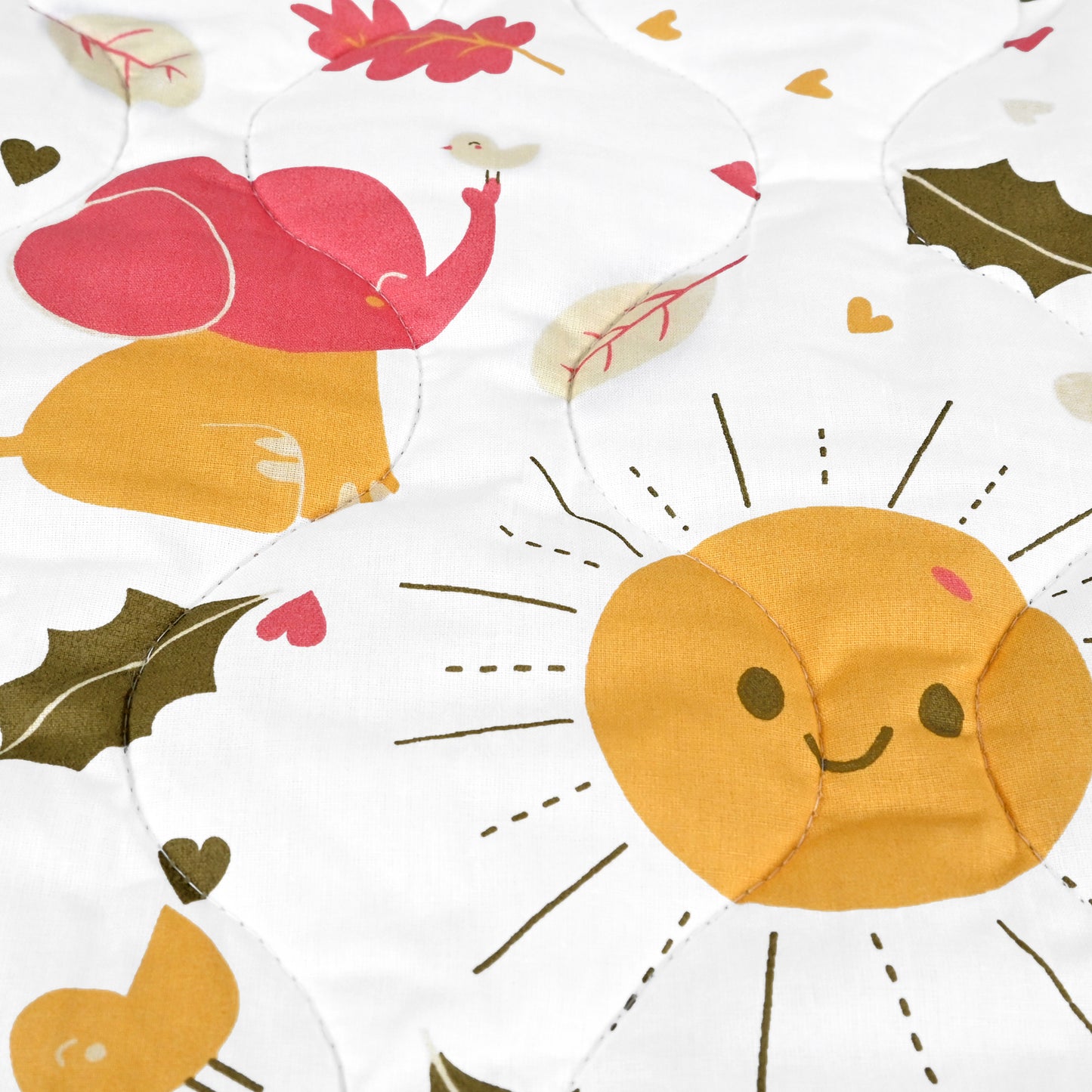 Marlin White Abstract Single Bed Cotton Comforter – 120 GSM