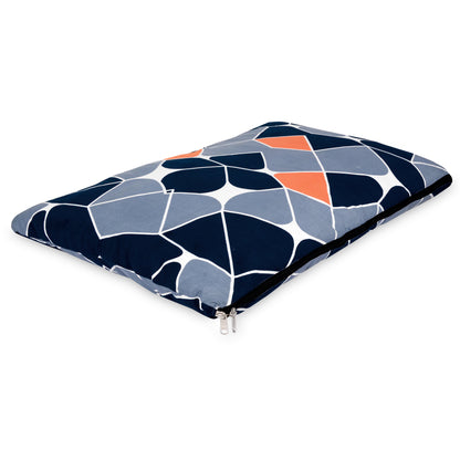 Blue Abstract AC Quilt Single Travel Comforter for Picnic Spot