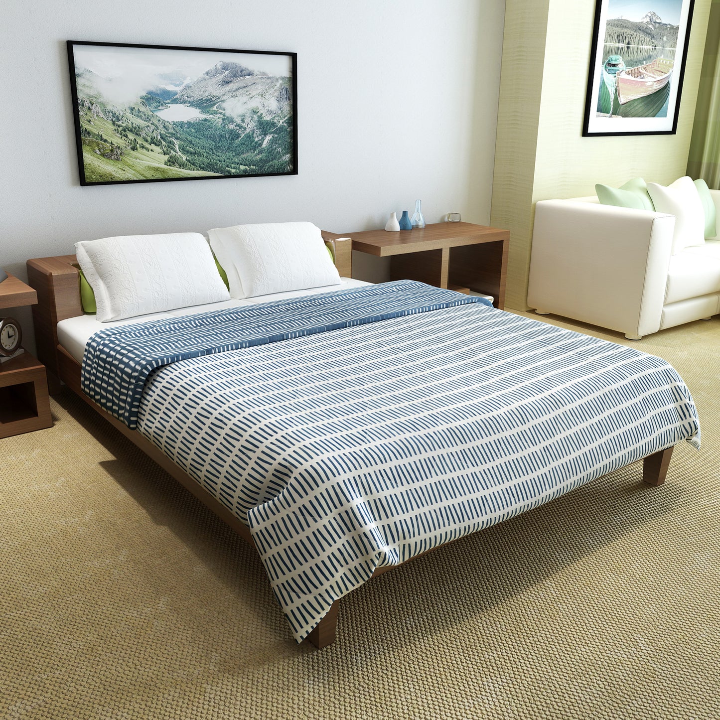 Dash Line Double Bed AC Quilt Comforter