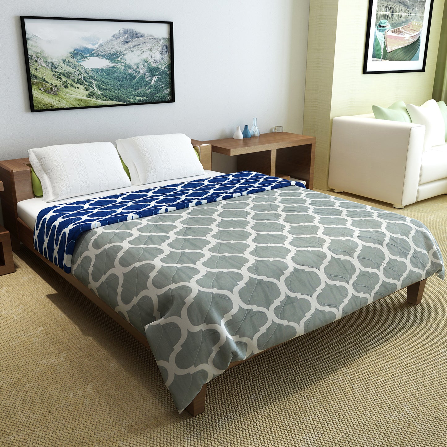 Quatrefoil Double Bed AC Quilt Comforter