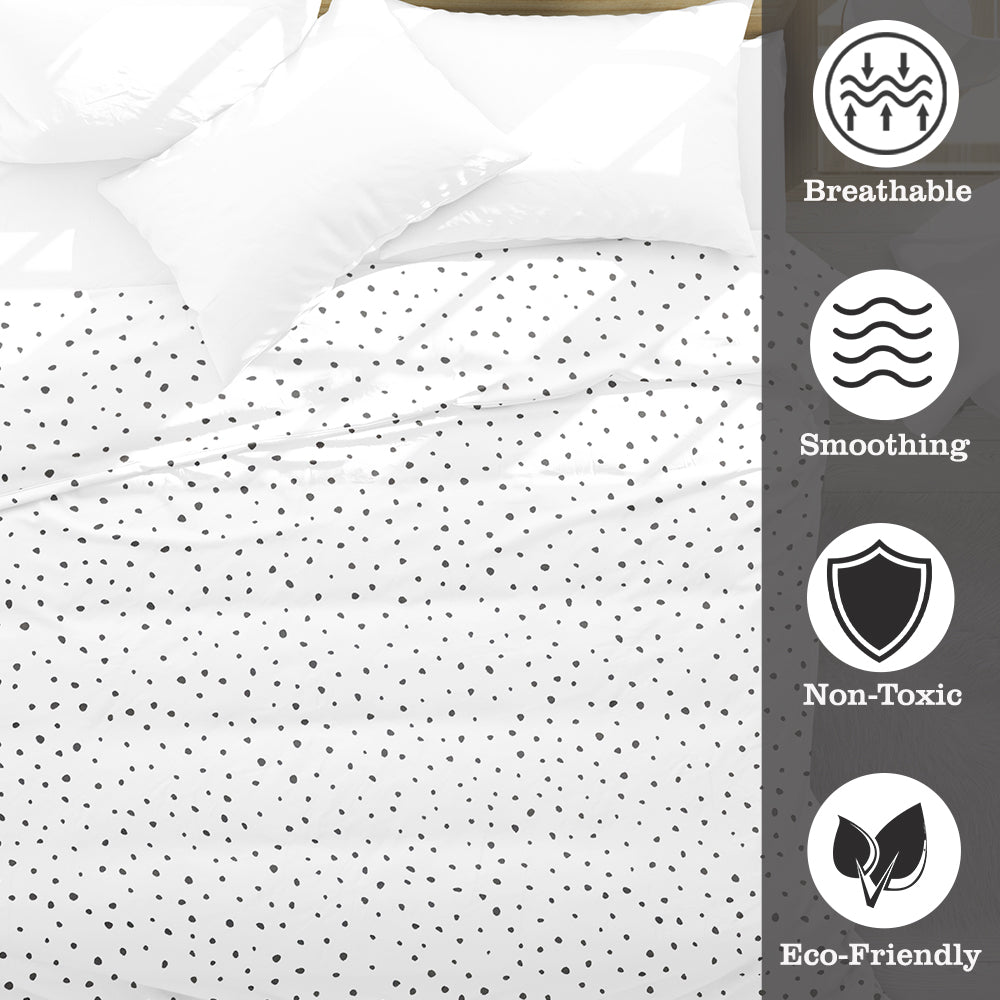 White & Black Light Grey 5kg Weighted Blanket Cotton Material with Premium Glass Beads Therapeutic Blankets Use on Single Bed