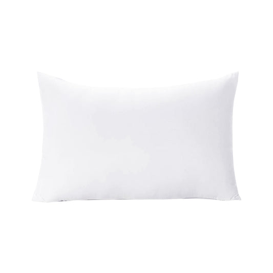 Microfiber Solid Dyed Pillow Insert/Filler - 18 x 28 Inches White (Pack of 1)