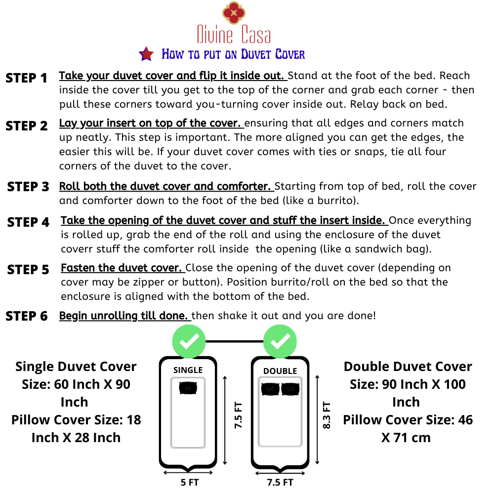 Microfiber Reversible Double Bed Queen Size Floral Printed Duvet Cover - Grey and White