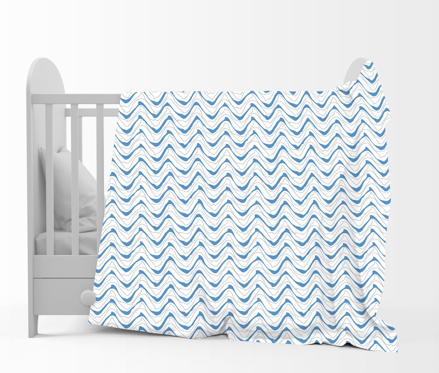 Floral Blue Super Soft Flannel for 0-3 Years Baby Single Bed AC Blanket for Kids