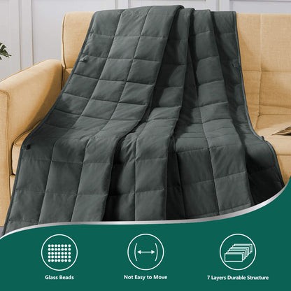 5Kg Weighted Grey Therapeutic Blanket
