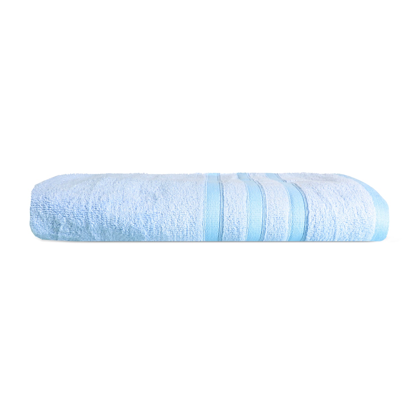 100% Cotton 650 GSM Ultra Soft, Absorbent Bamboo Bath Towel, Sky Blue