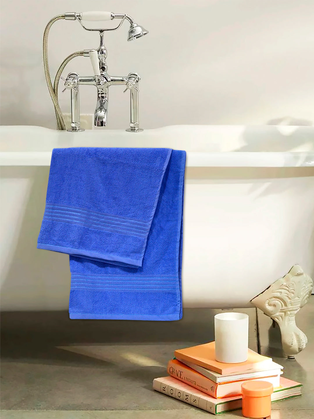 100% Cotton Premium Extra Soft Quick Dry Bath Towel- Dark Blue