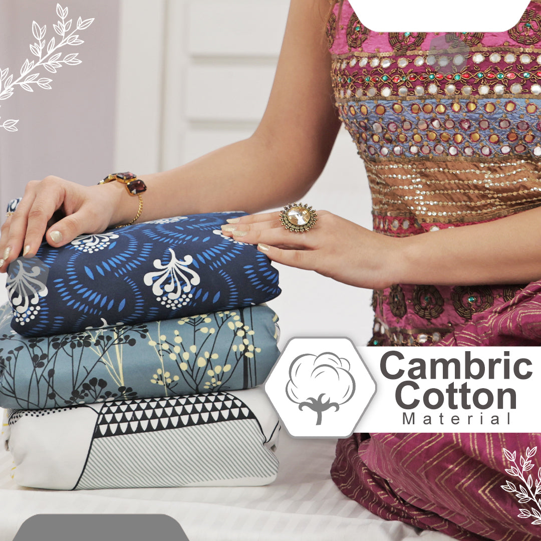 120 GSM Reversible Floral Print Cotton Dohar For Single Bed